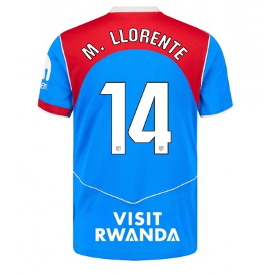 Moški Nogometni dresi Atletico Madrid Marcos Llorente #14 Tretji 2025-26 Kratek Rokav Moški Nogometni dresi Atletico Madrid Marcos Llorente #14 Tretji 2025-26 Kratek Rokav